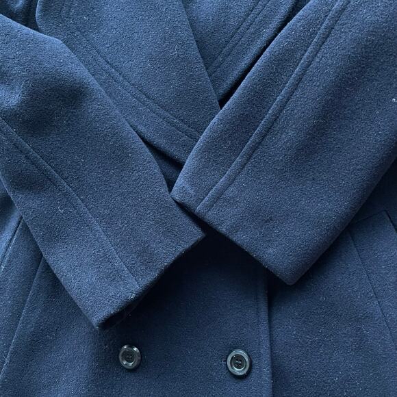 Vintage Gil Bret Wool Blend Shawl Collar Classic Double Breasted Long Overcoat - Picture 9 of 16